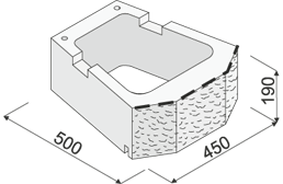 GEOSTONE - SHELF povrch štiepaný