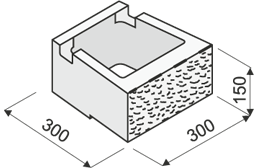 CUP STONE malý štiepaný
